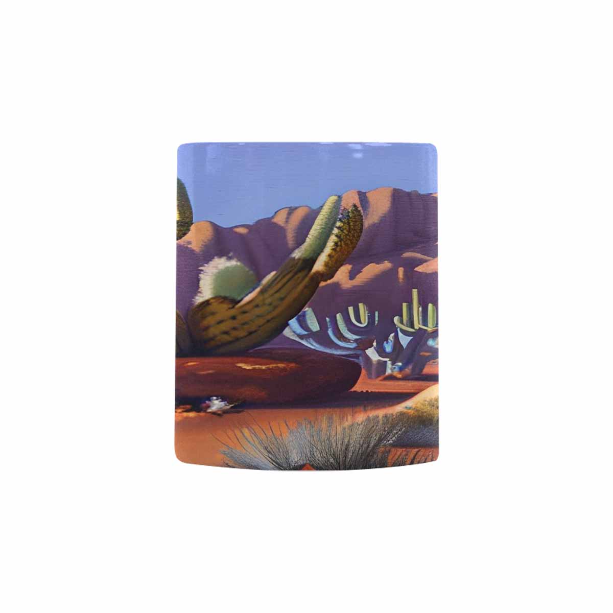 Coffee Mug, tea cup, desert scene, design 23