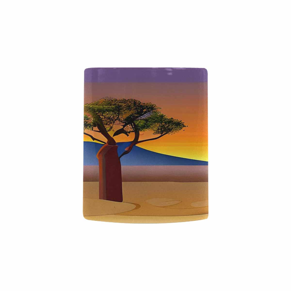 Coffee Mug, tea cup, desert scene, design 92