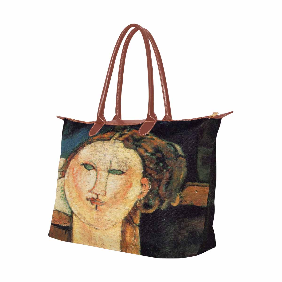 Classic handbag, Modigliani design, choice of 2 colors, Antonia