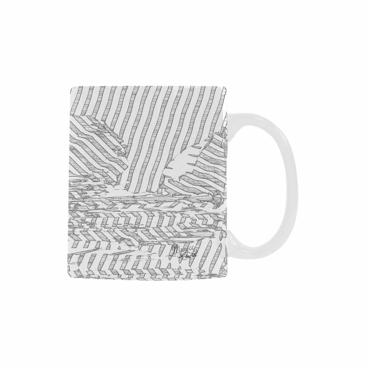 Quality Mug, coffee mug, tea cup, B & W Abstract, Set 1, design 165