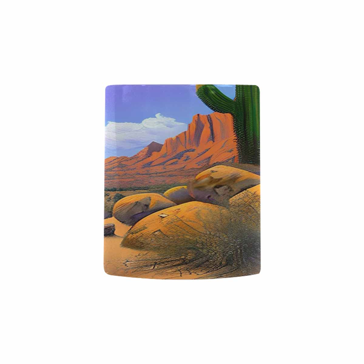 Coffee Mug, tea cup, desert scene, design 12