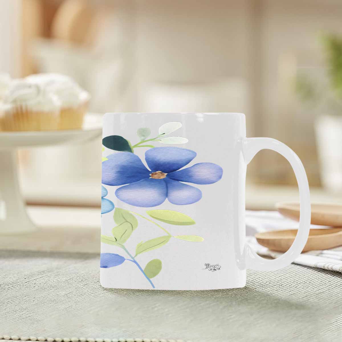 Quality Mug, coffee mug, tea cup, Bright florals, Set 2, design 45