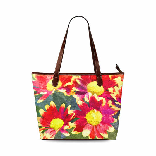 Classic Fabric handbag, watercolor floral, design 217