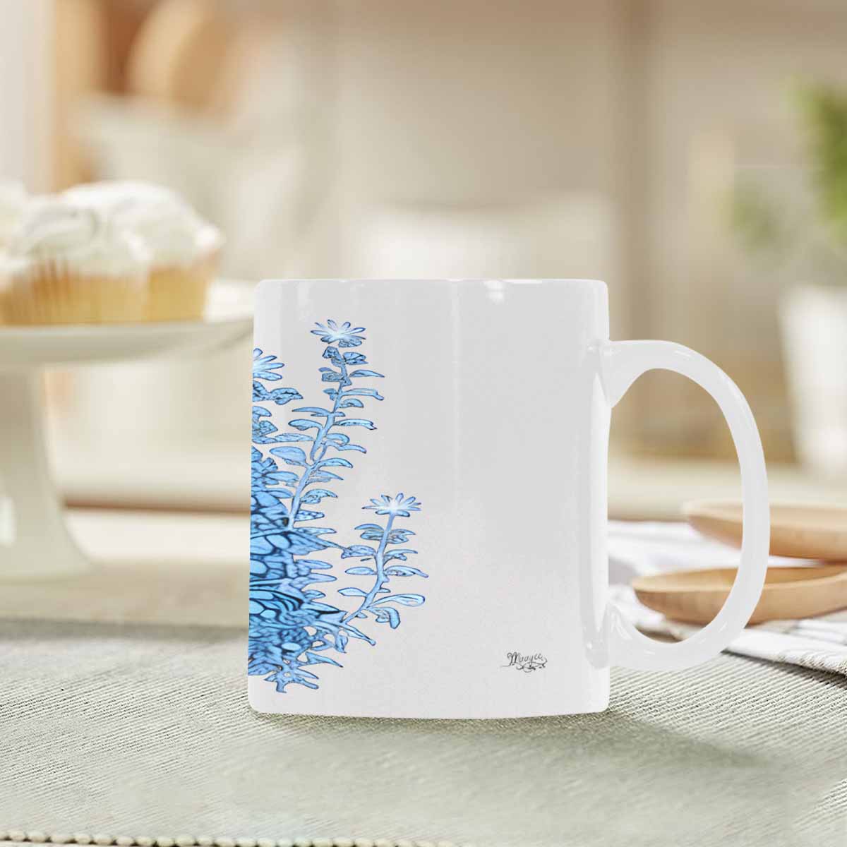 Quality Mug, coffee mug, tea cup, Bright florals, Set 2, design 24