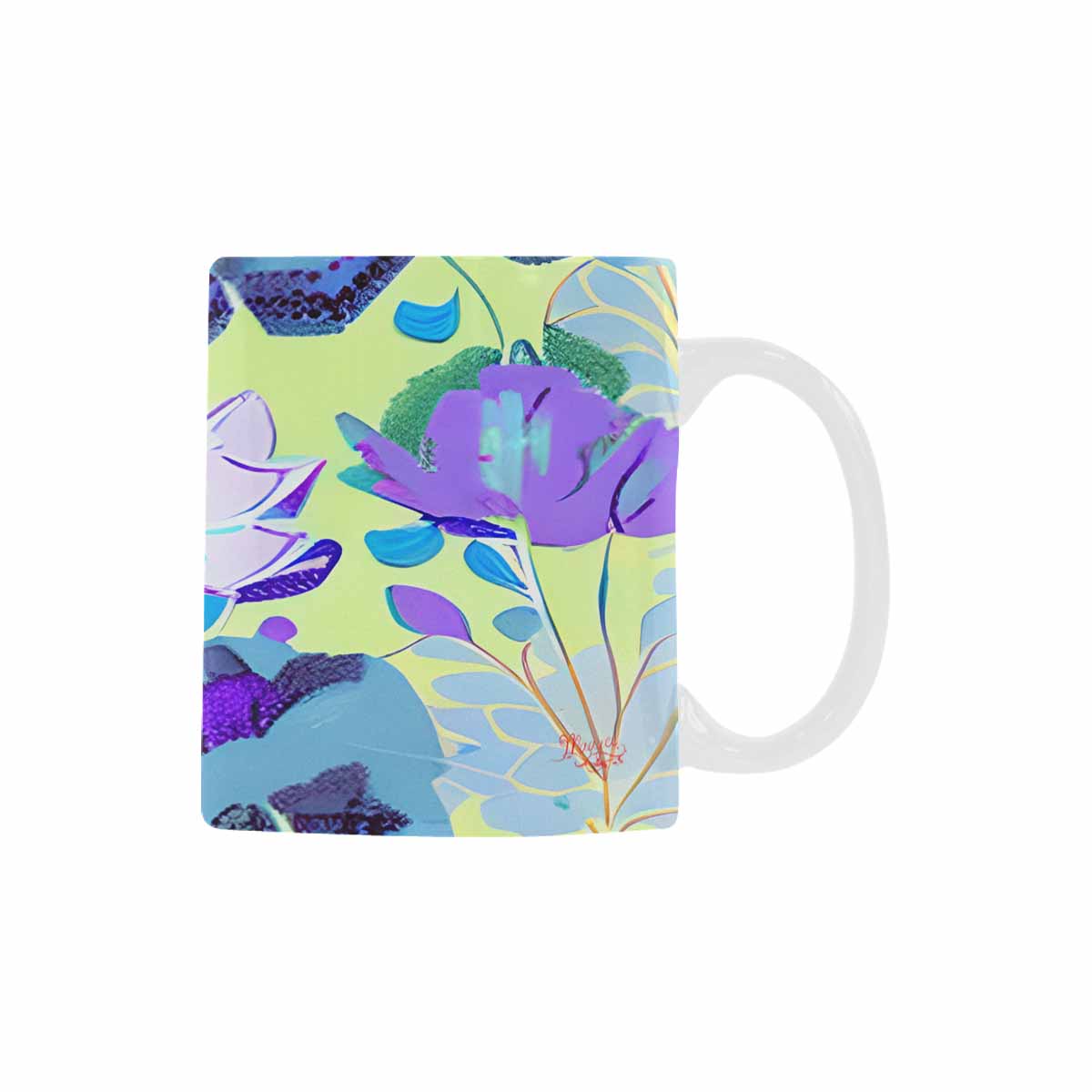 Quality Mug, coffee mug, tea cup, Bright florals, Set 1, Design 159