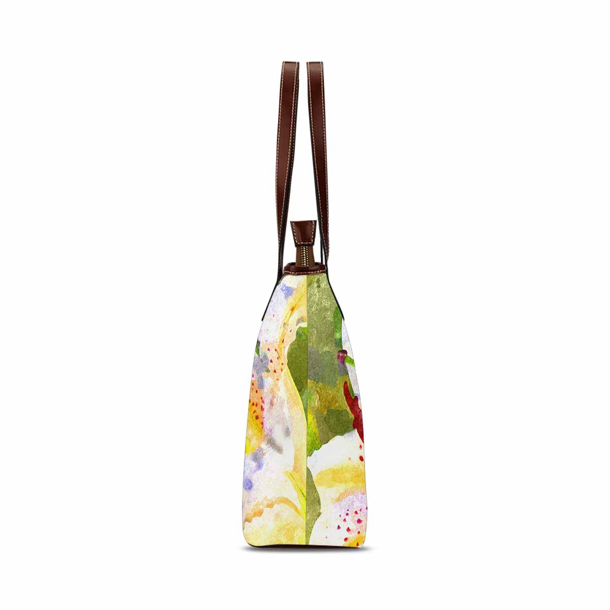 Classic Fabric handbag, watercolor floral, design 88