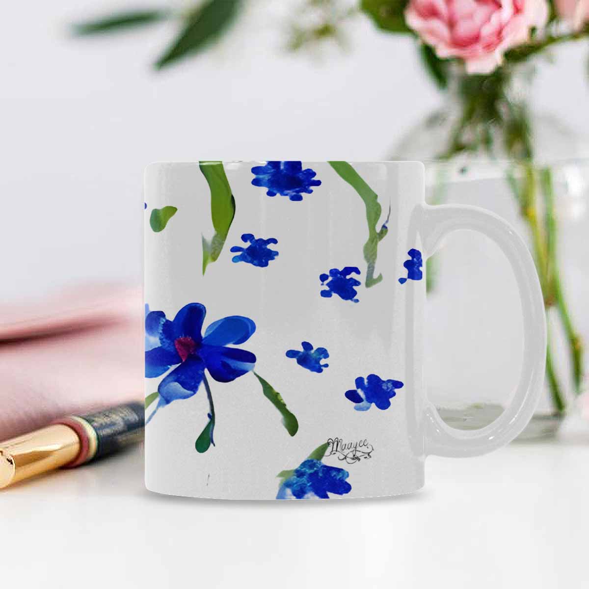 Quality Mug, coffee mug, tea cup, Bright florals, Set 1A, Design 84