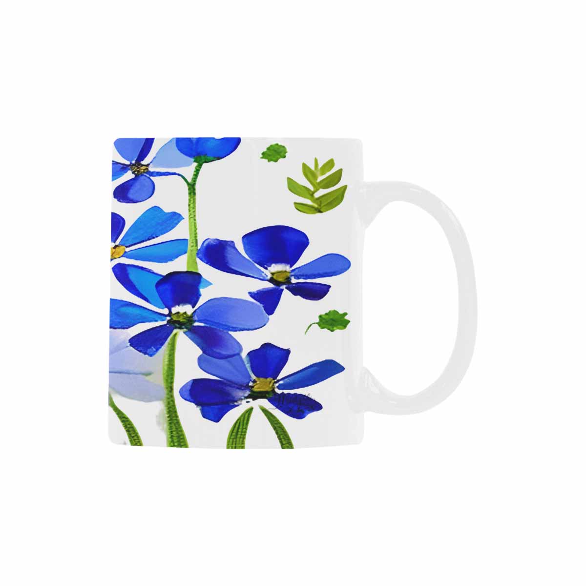 USA made Quality Mug, coffee mug, tea cup, Bright florals, Set 1A, Design 82