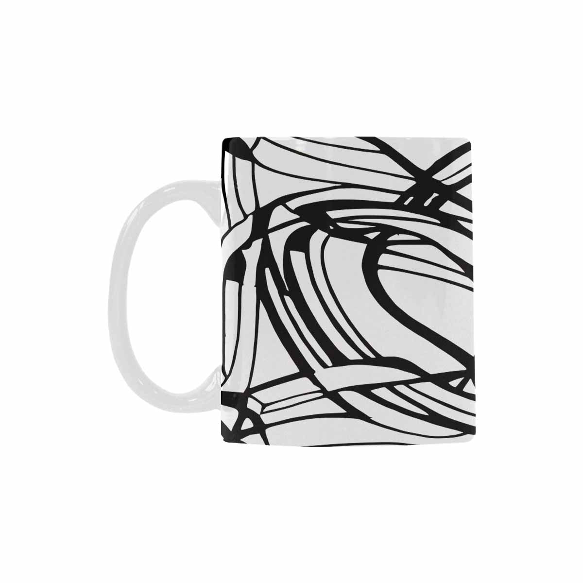 Quality Mug, coffee mug, tea cup, B & W Abstract, Set 1, design 48