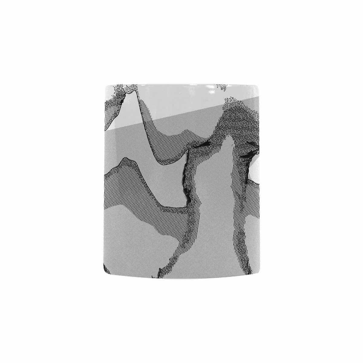 Quality Mug, coffee mug, tea cup, B & W Abstract, Set 1, design 138