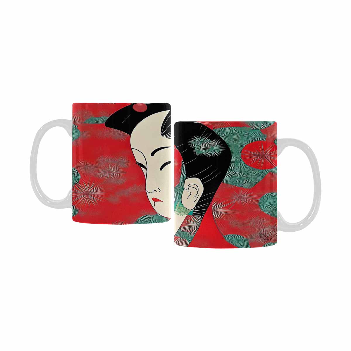 Quality Mug, coffee mug, tea cup, Asian Faces, Design 32