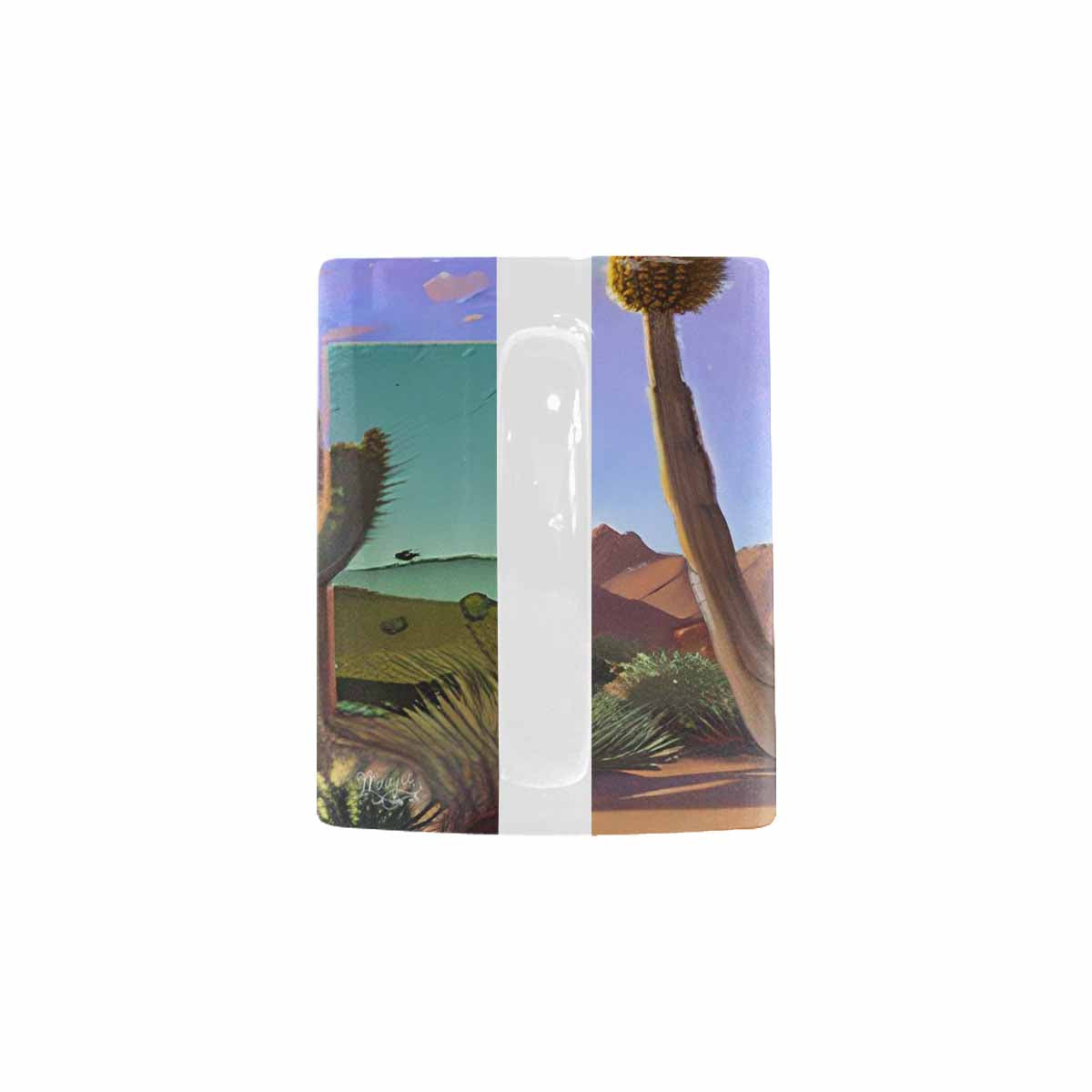 Coffee Mug, tea cup, desert scene, design 25