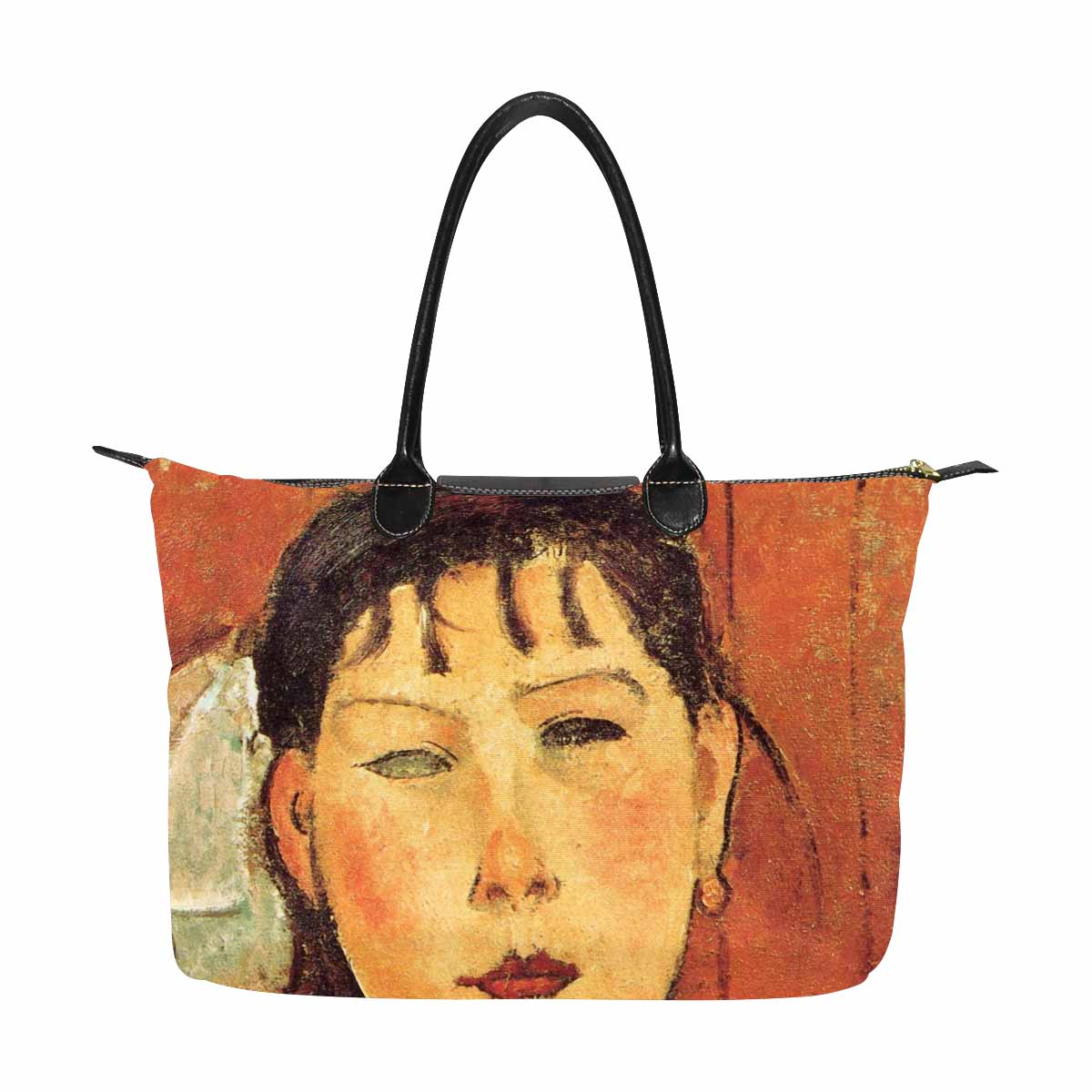 Classic handbag, Modigliani design, choice of 2 colors, Marie