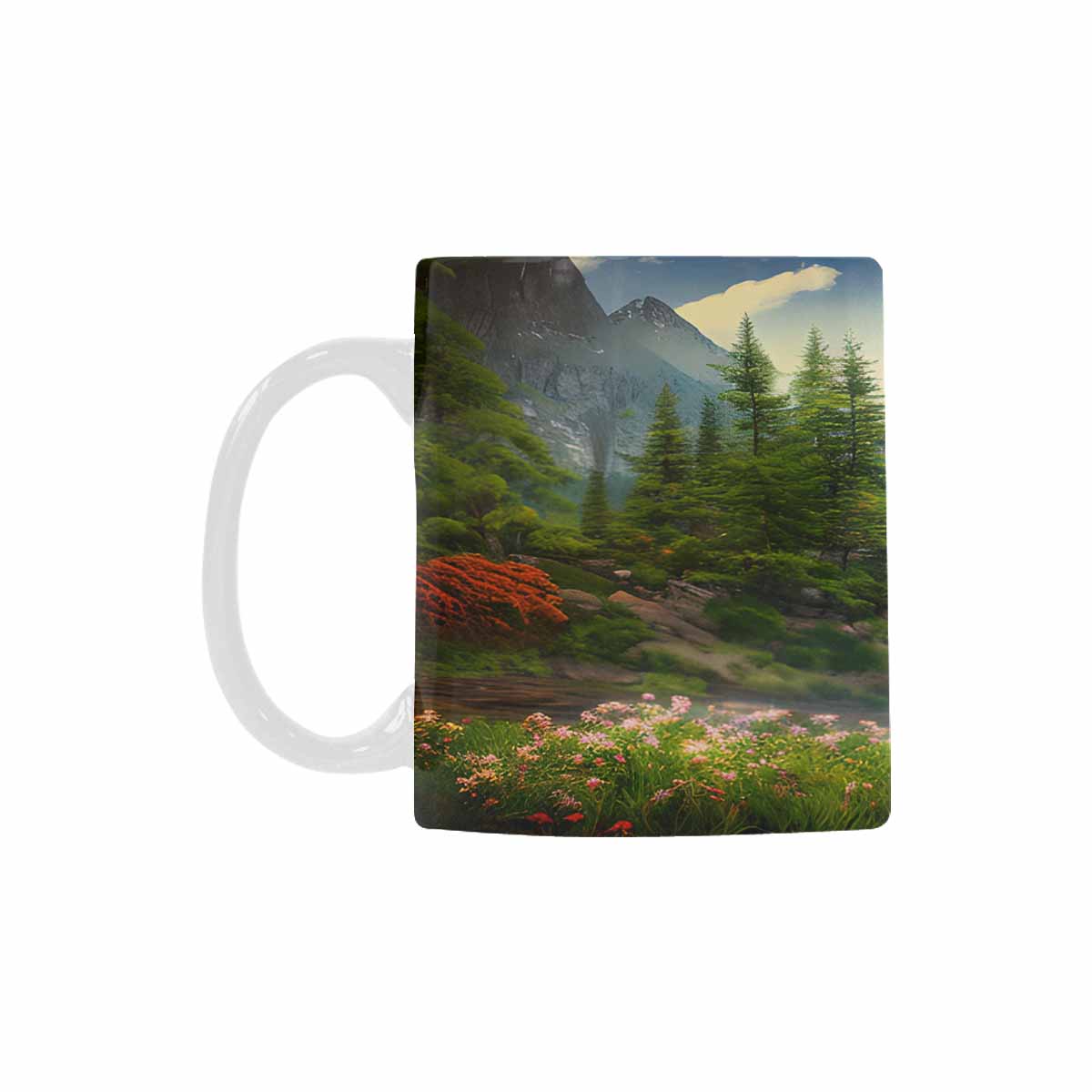 Rivers & Mountains Landscape mugs, set 1 design 25