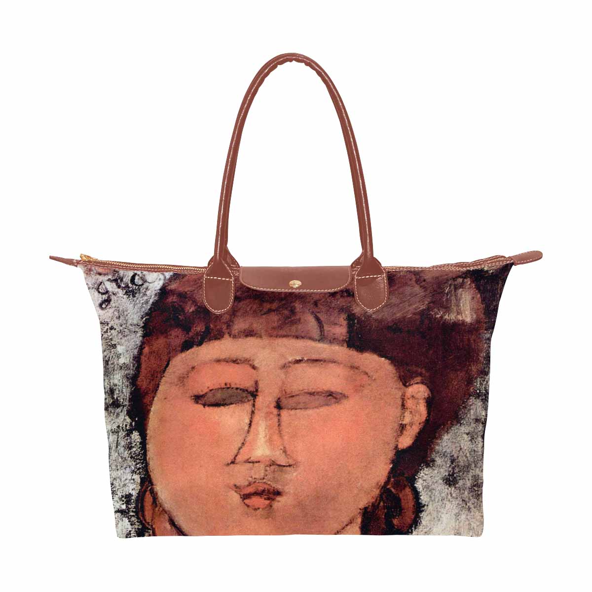 Classic handbag, Modigliani design, choice of 2 colors, Enfant Gras