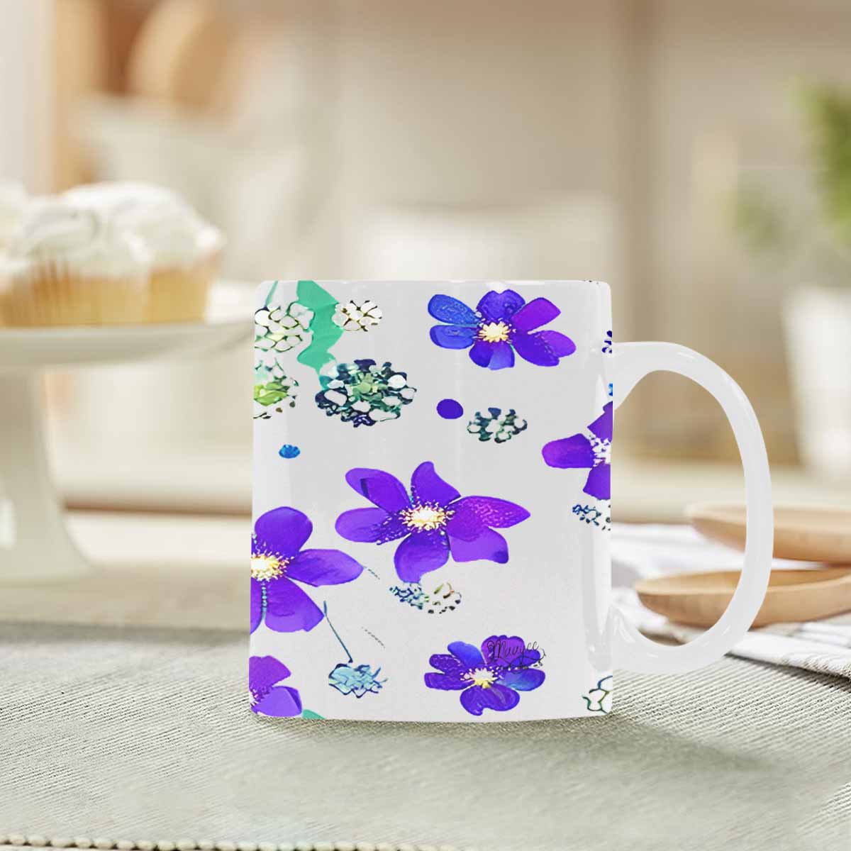 Quality Mug, coffee mug, tea cup, Bright florals, Set 1A, Design 141