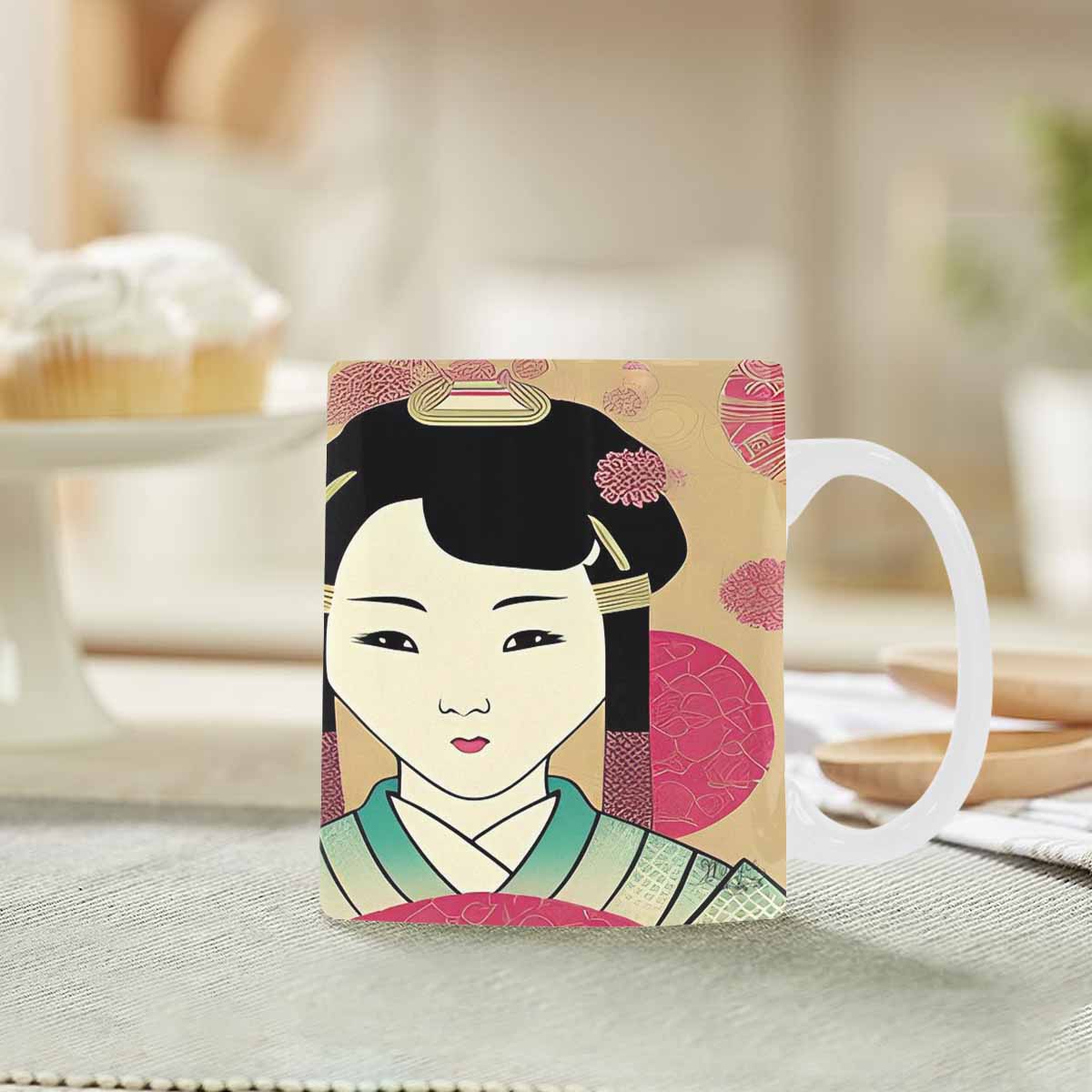 Quality Mug, coffee mug, tea cup, Asian Faces, Design 15