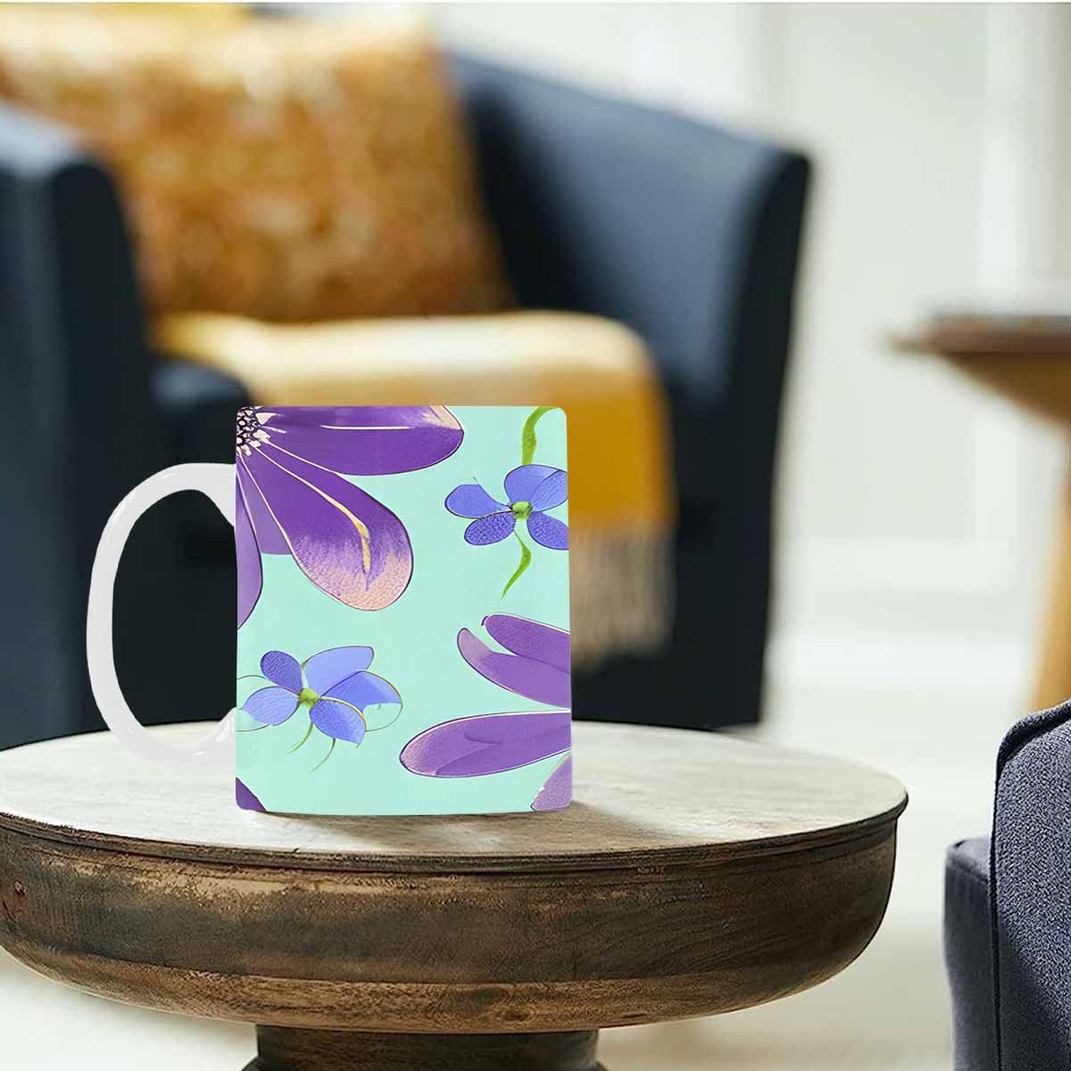 Quality Mug, coffee mug, tea cup, Bright florals, Set 1, Design 156