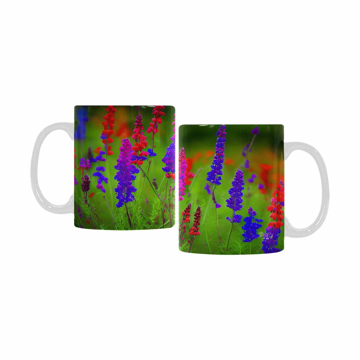 Quality Mug, coffee mug, tea cup, Bright florals, Set 1, Design 4