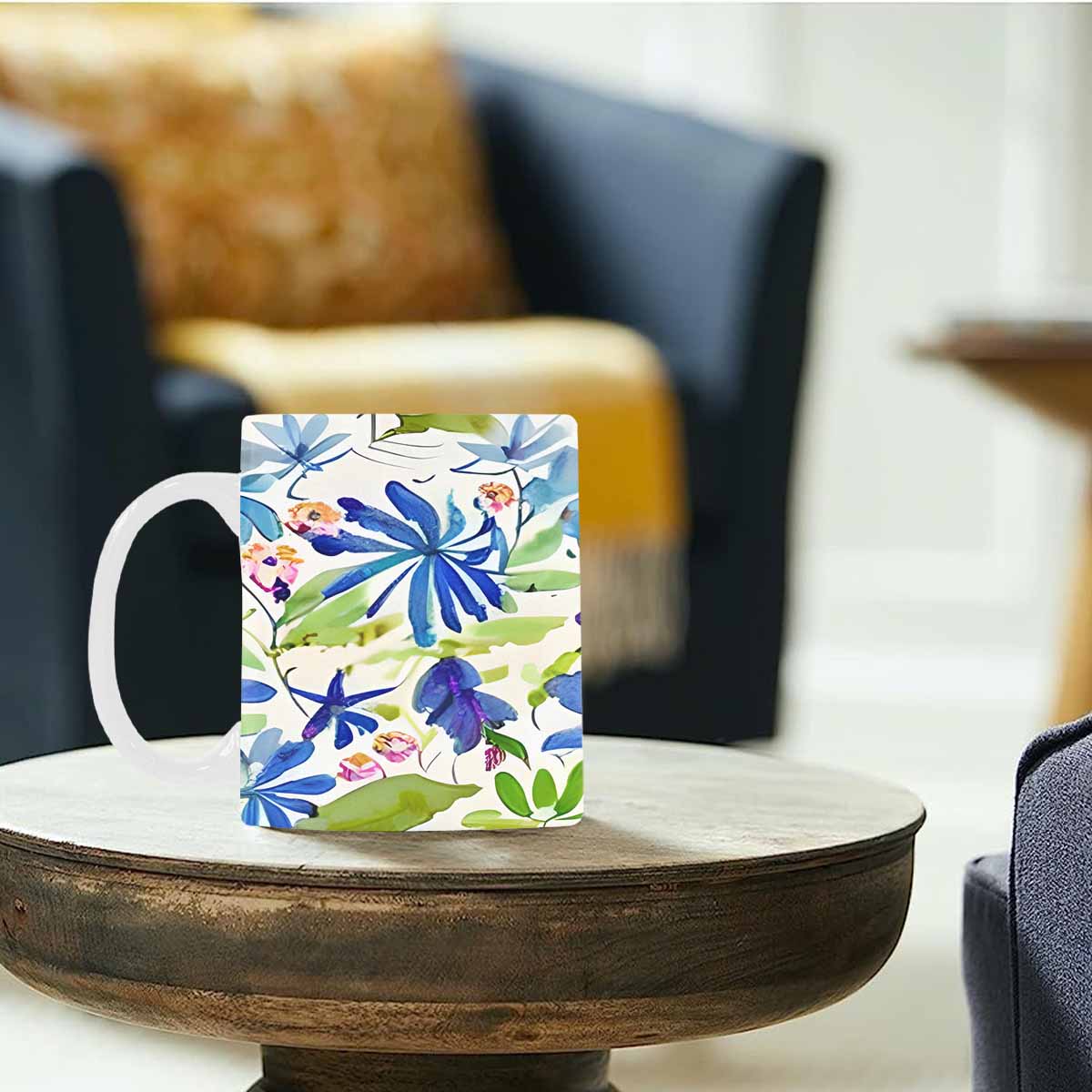 Quality Mug, coffee mug, tea cup, Bright florals, Set 1, Design 36