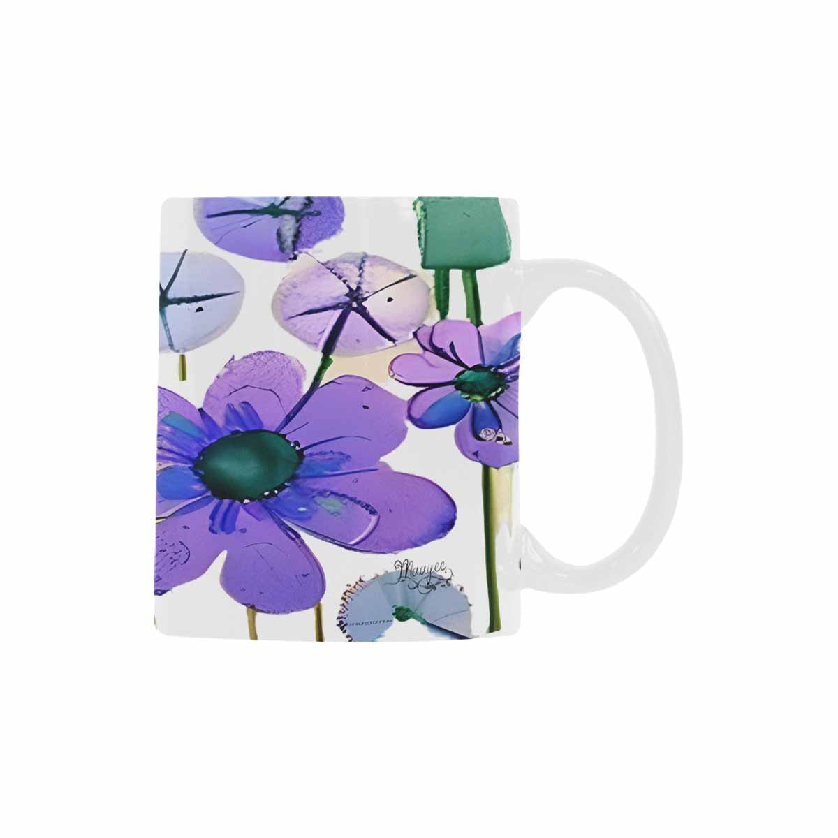 Quality Mug, coffee mug, tea cup, Bright florals, Set 1A, Design 149