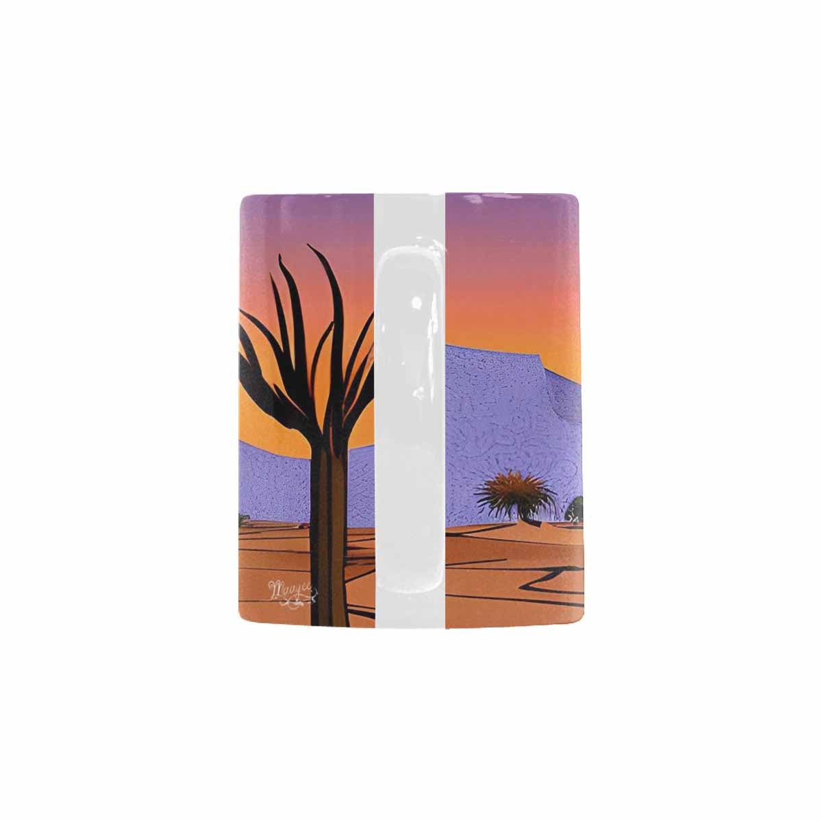 Coffee Mug, tea cup, desert scene, design 63