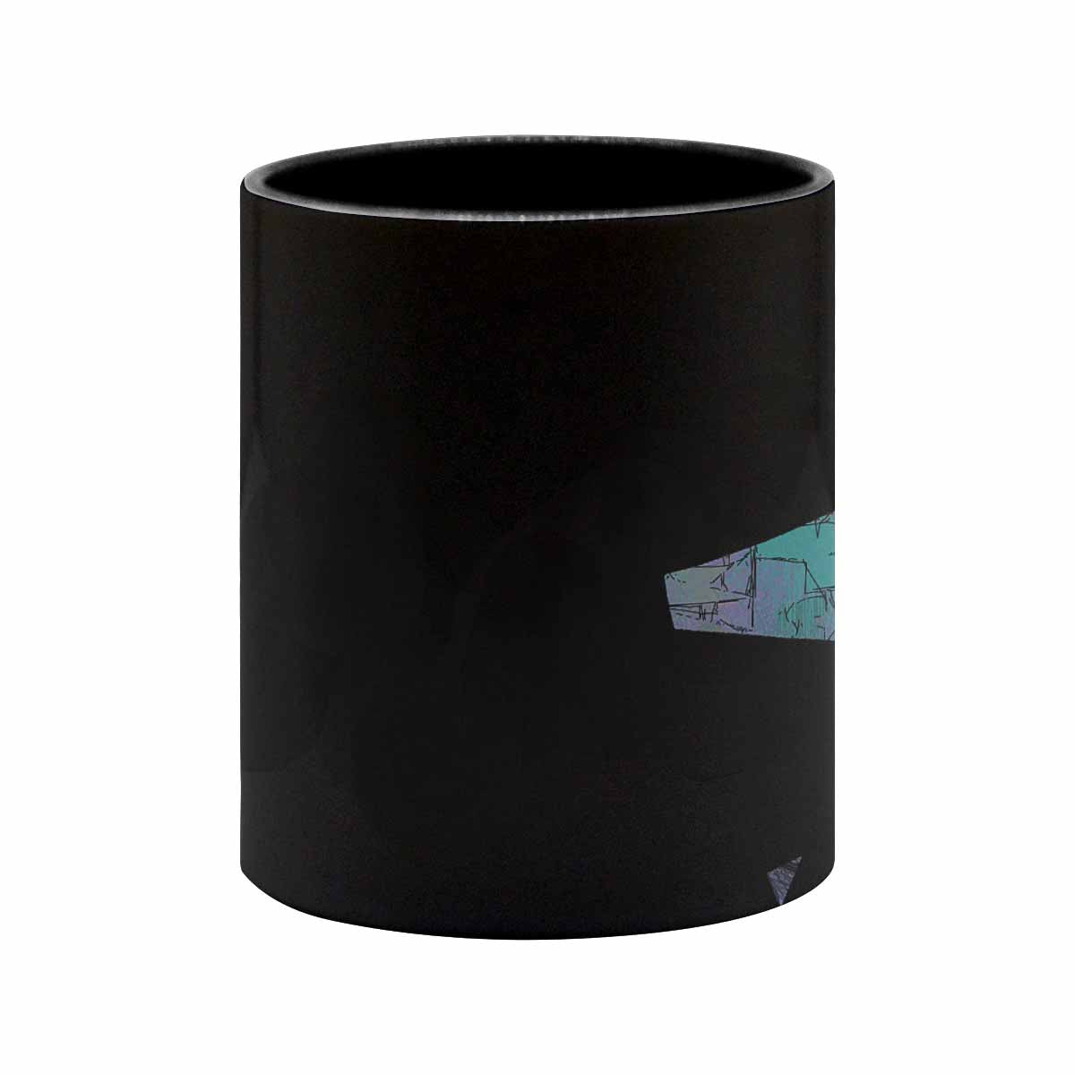 Coffee Mug, tea cup, black core, abstract, design 101