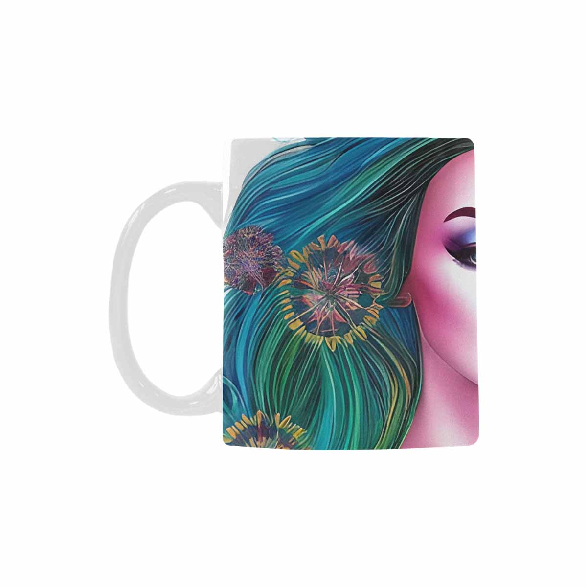 Coffee Mug, tea cup,caucasian Face, design 8