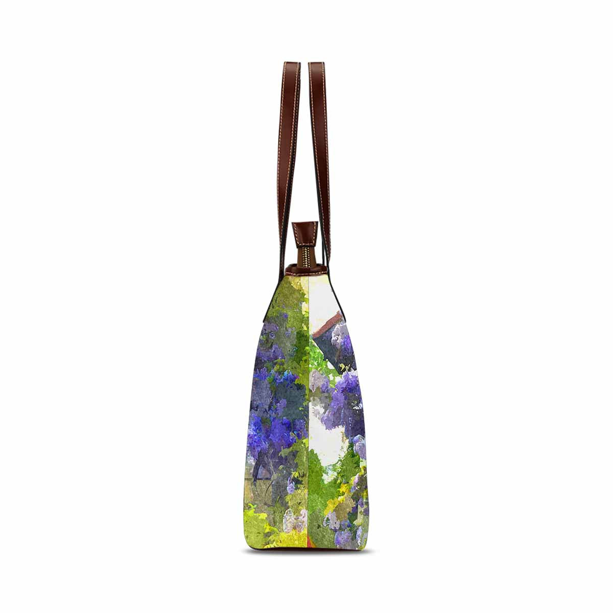 Classic Fabric handbag, watercolor floral, design 187