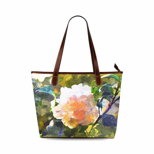 Classic Fabric handbag, watercolor floral, design 22