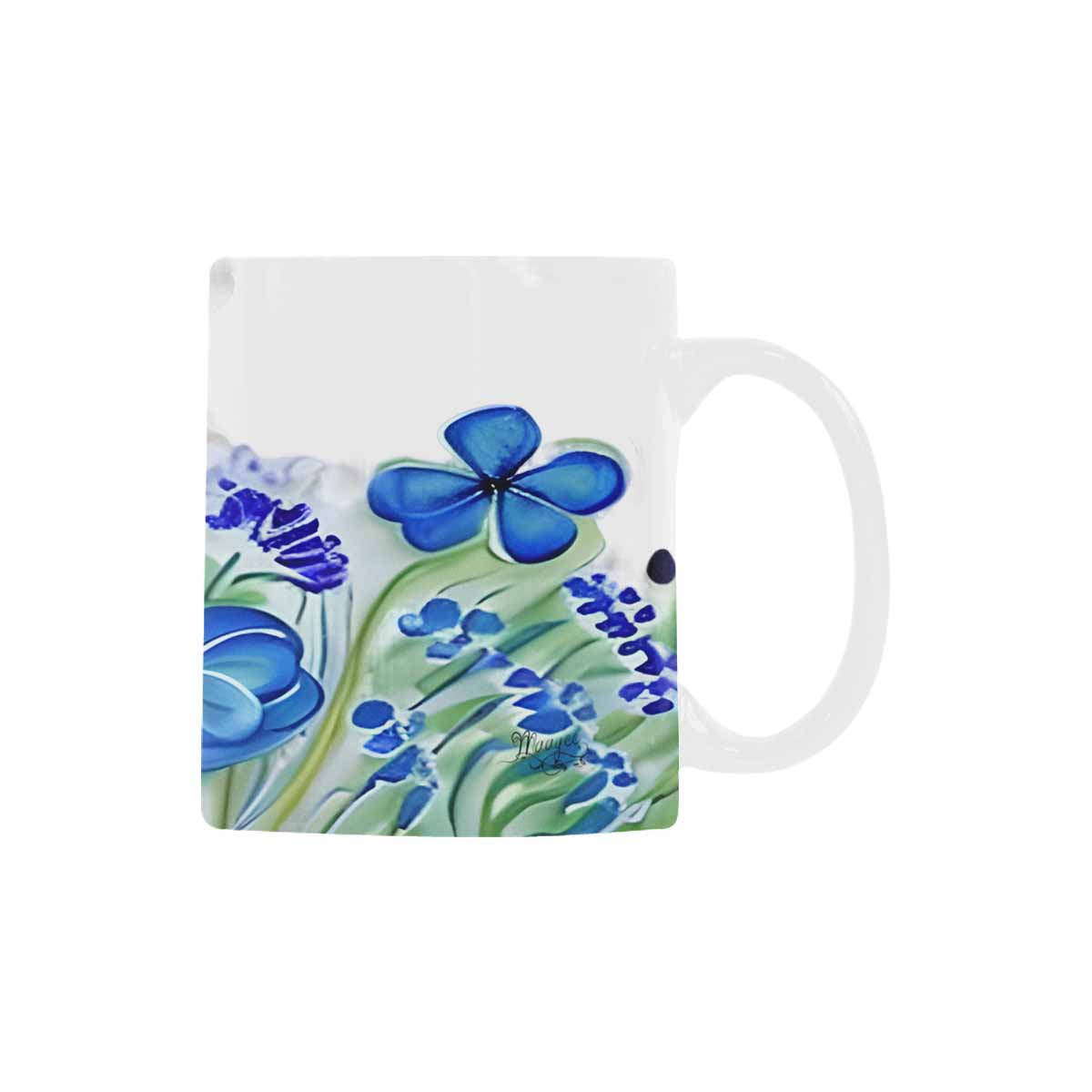 USA made Quality Mug, coffee mug, tea cup, Bright florals, Set 1A, Design 78