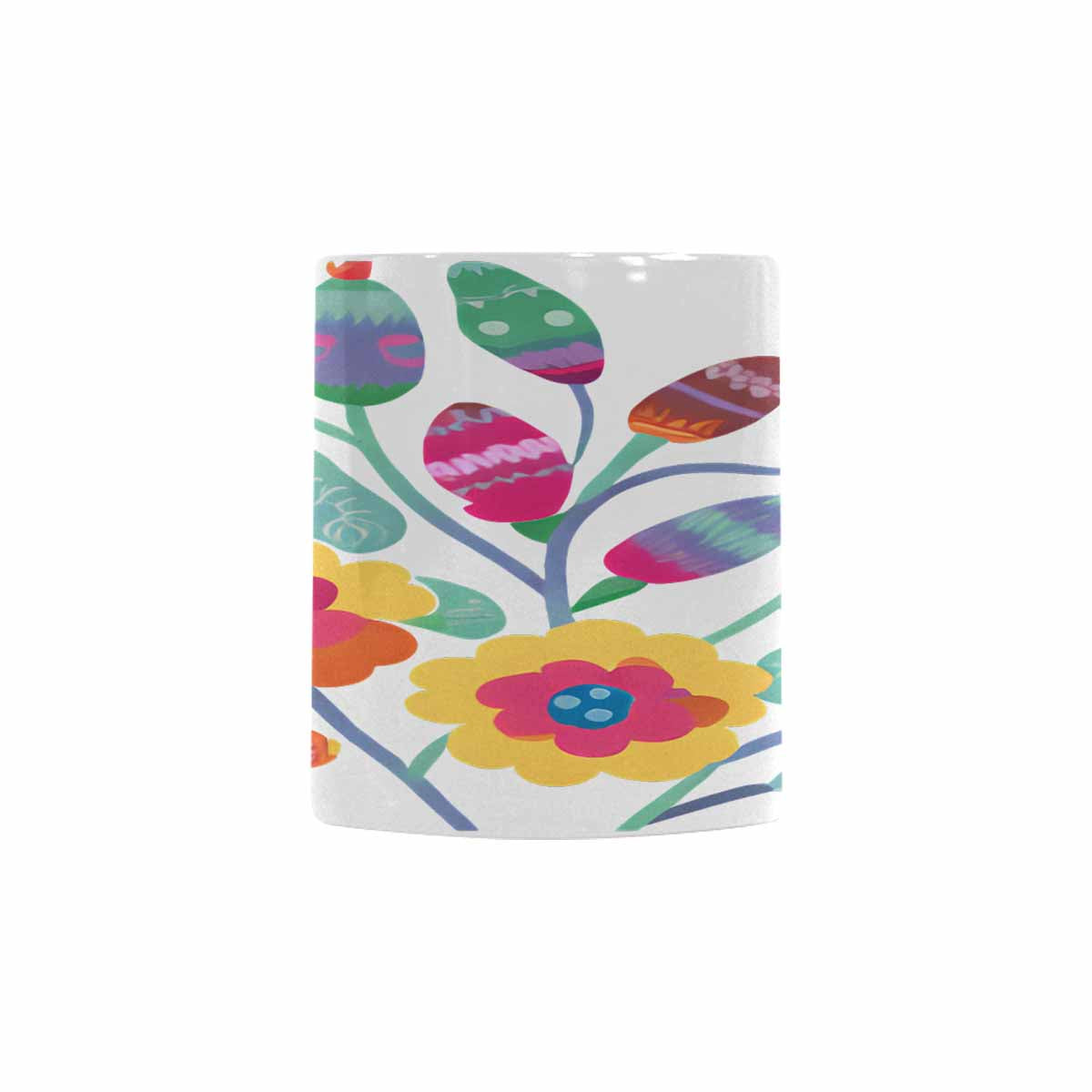 Quality Mug, coffee mug, tea cup, Bright florals, Set 2, design 55
