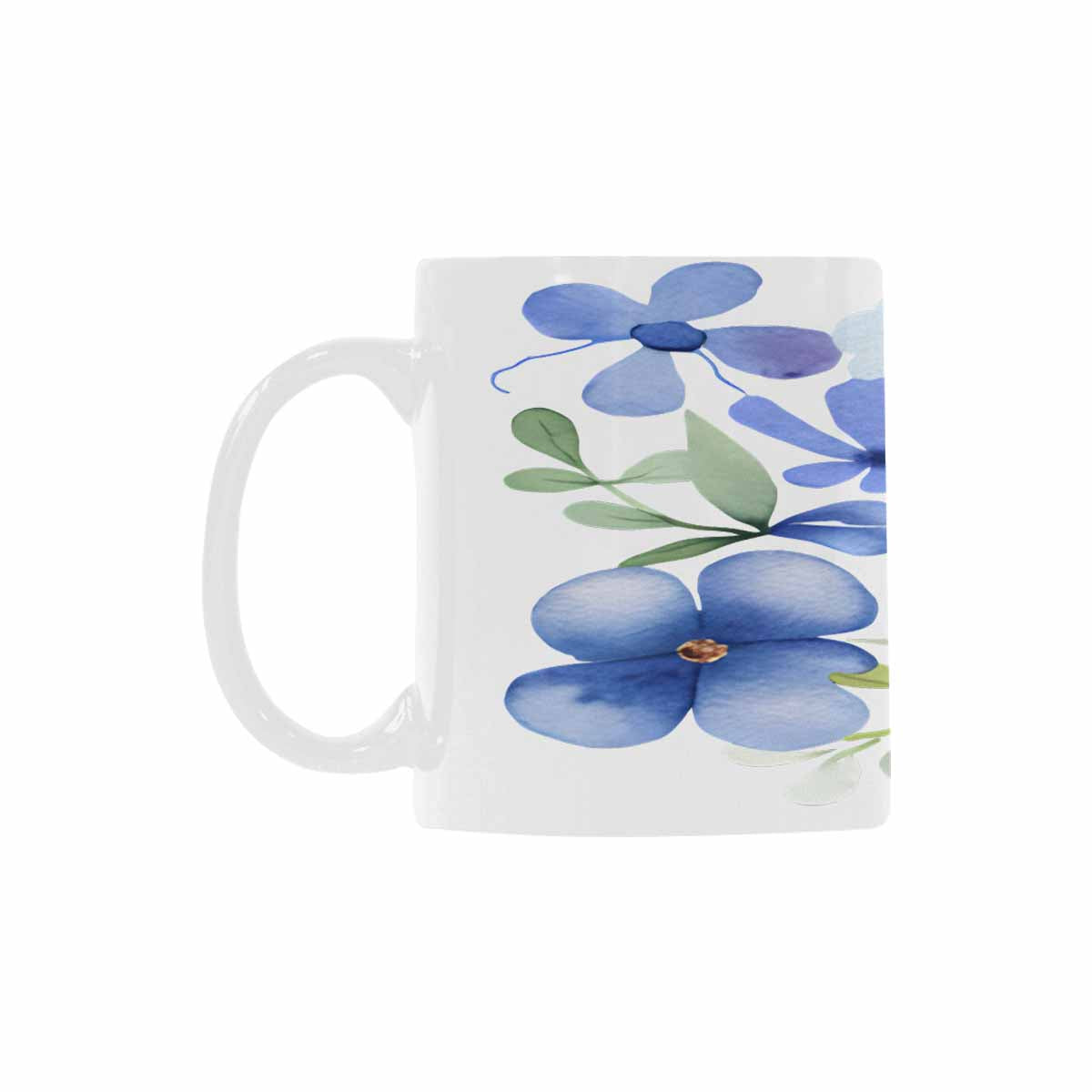 USA made Quality Mug, coffee mug, tea cup, Bright florals, Set 2, design 45