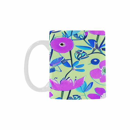 Quality Mug, coffee mug, tea cup, Bright florals, Set 1, Design 158