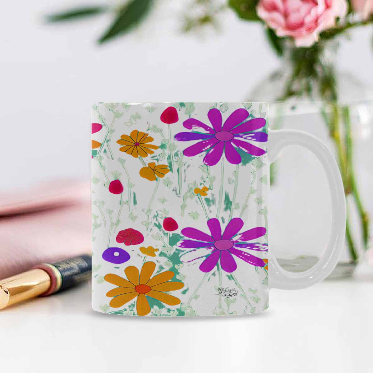 Quality Mug, coffee mug, tea cup, Set 1A, Mixed Floral design 55