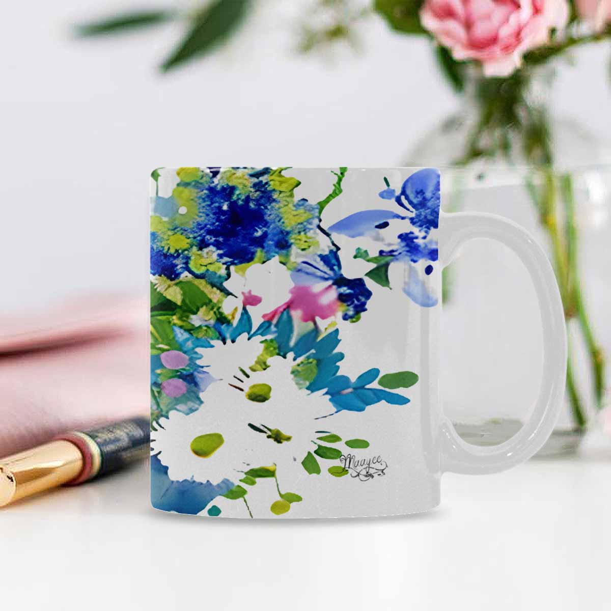 Quality Mug, coffee mug, tea cup, Bright florals, Set 1A, Design 31