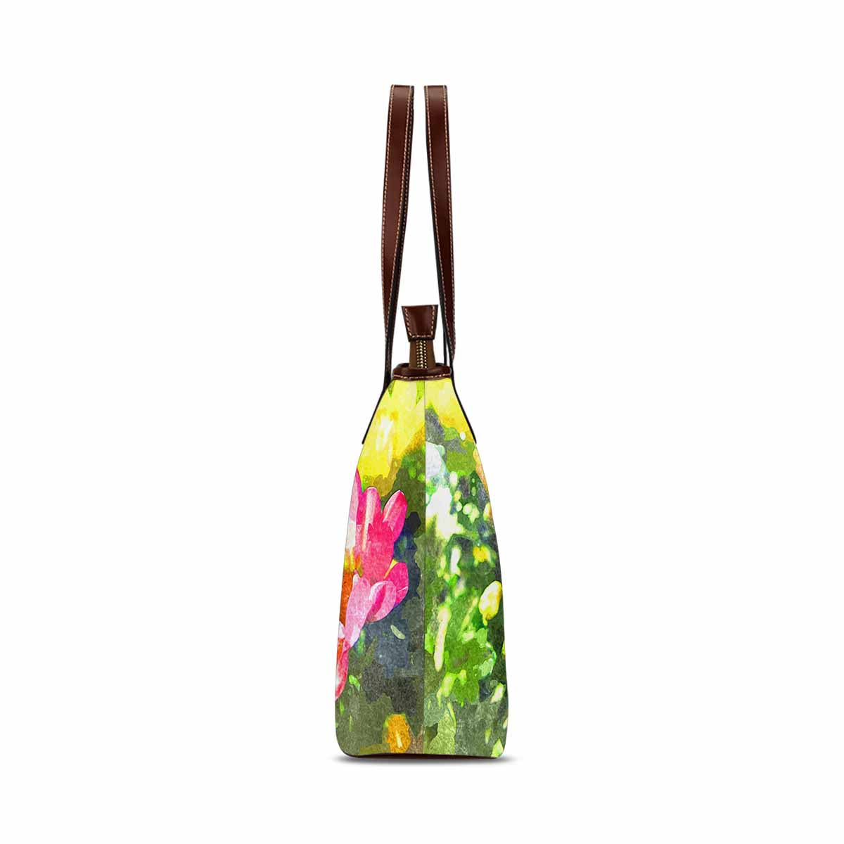 Classic Fabric handbag, watercolor floral, design 70