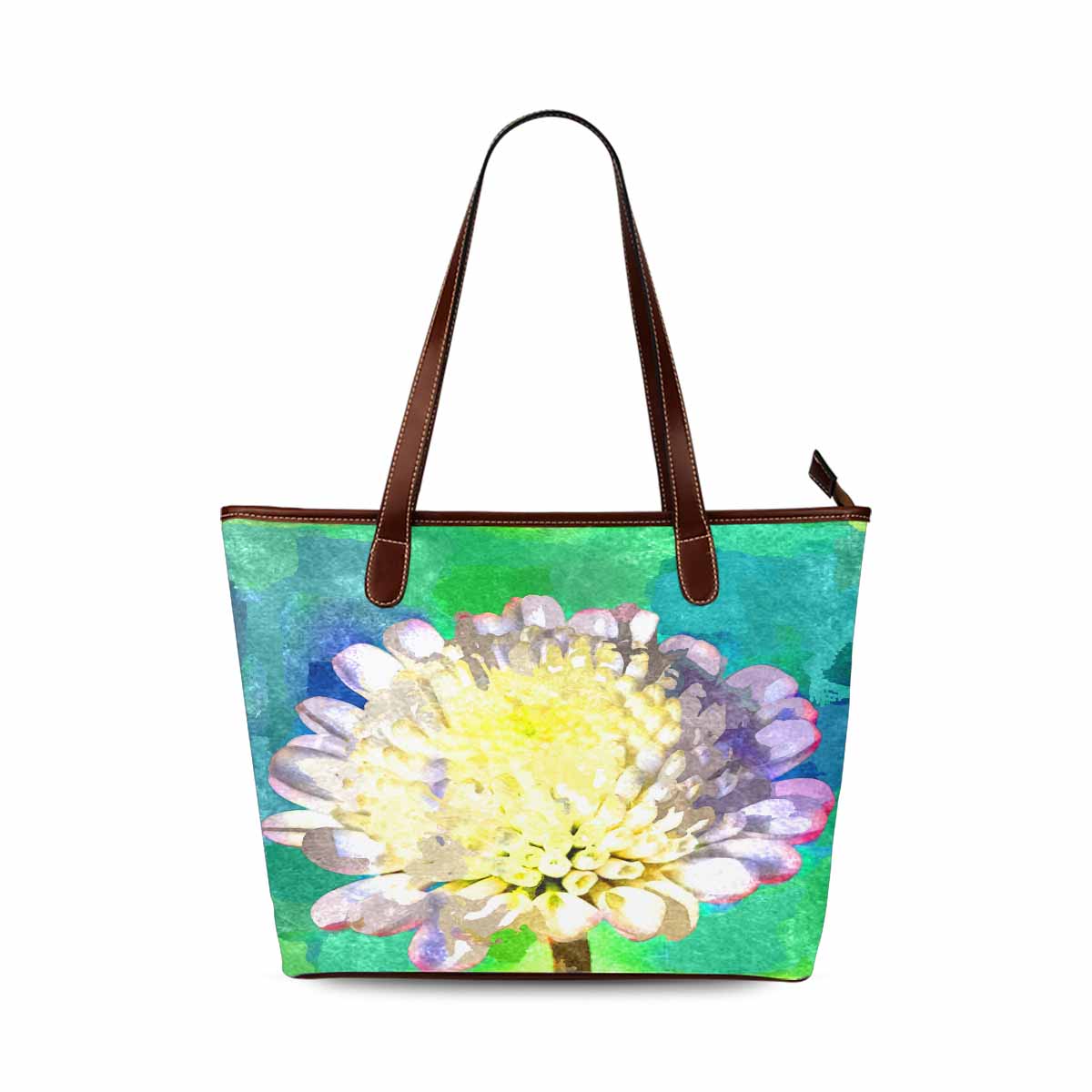 Classic Fabric handbag, watercolor floral, design 40