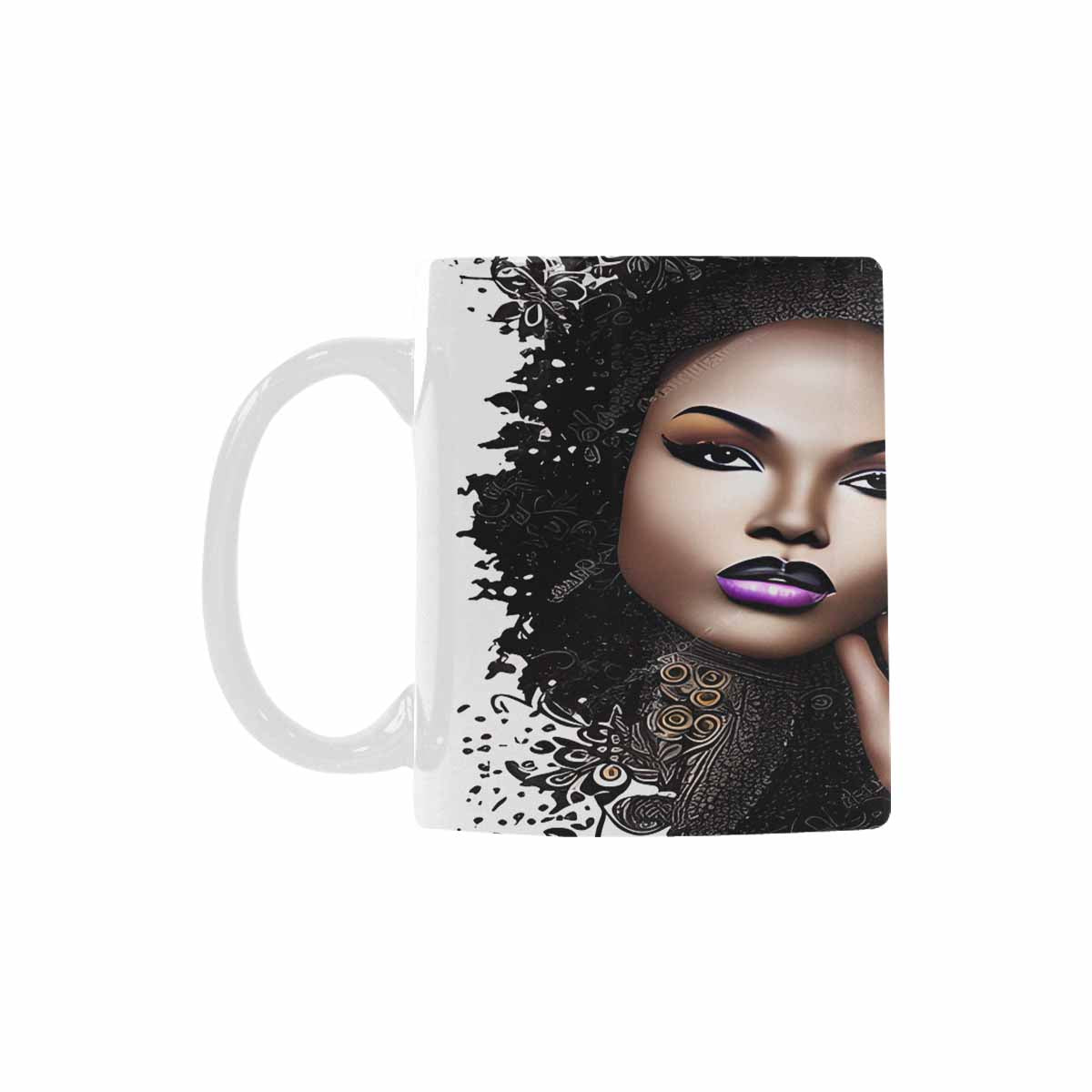 Quality Mug, coffee mug, tea cup, Black Faces, Set 1, design 29