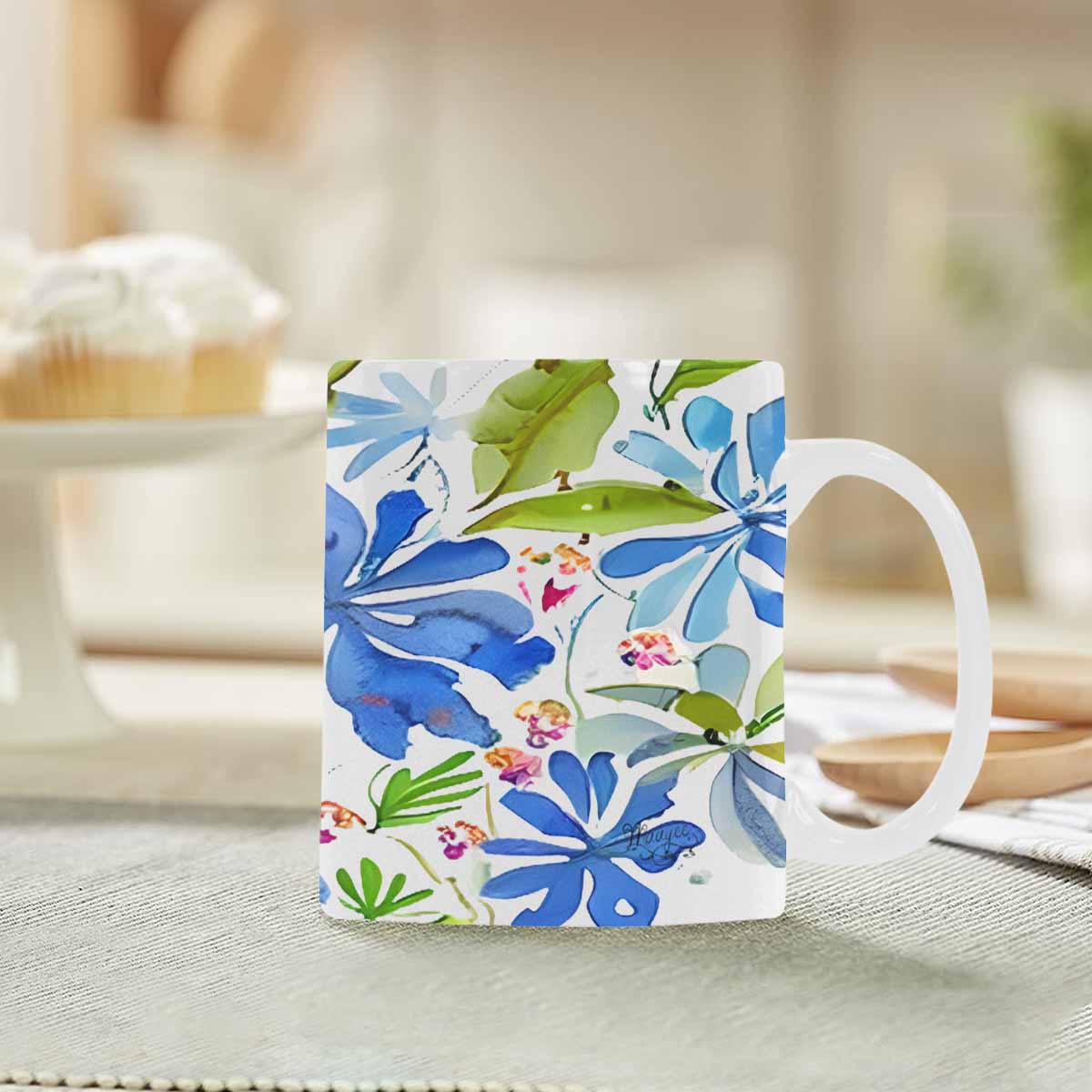 Quality Mug, coffee mug, tea cup, Bright florals, Set 1A, Design 36