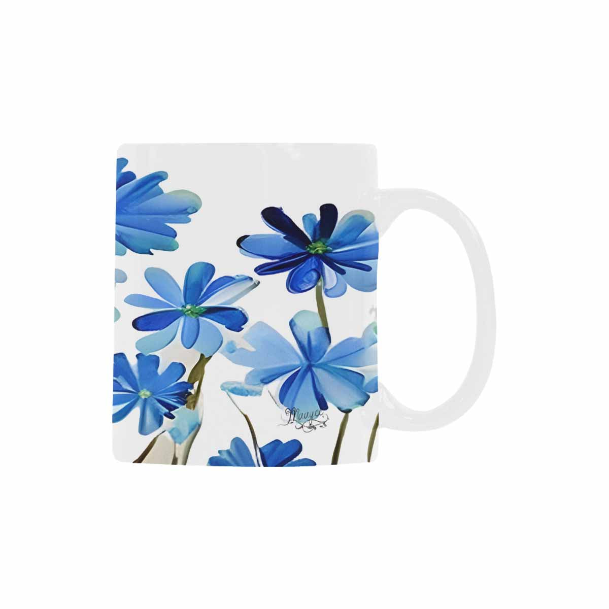 USA made Quality Mug, coffee mug, tea cup, Bright florals, Set 1A, Design 81