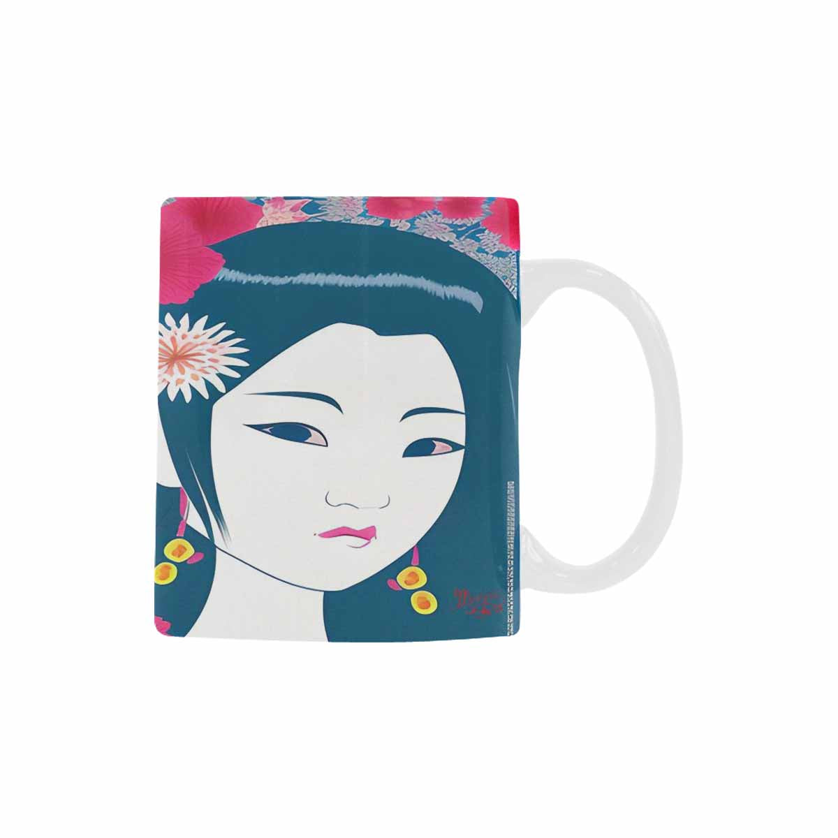 Quality Mug, coffee mug, tea cup, Asian Faces, Design 13