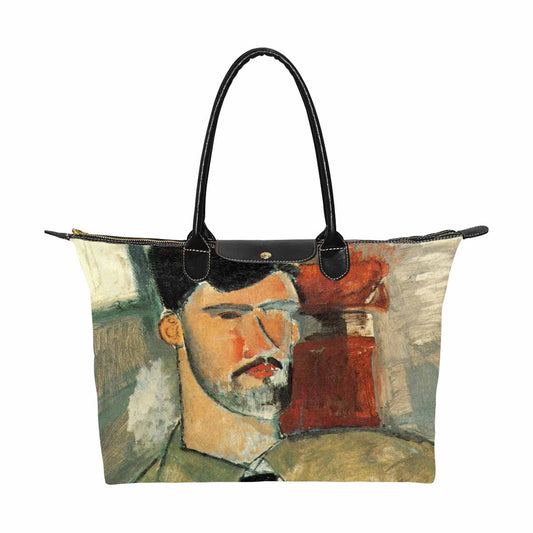 Classic handbag, Modigliani design, choice of 2 colors, Henri Laurens