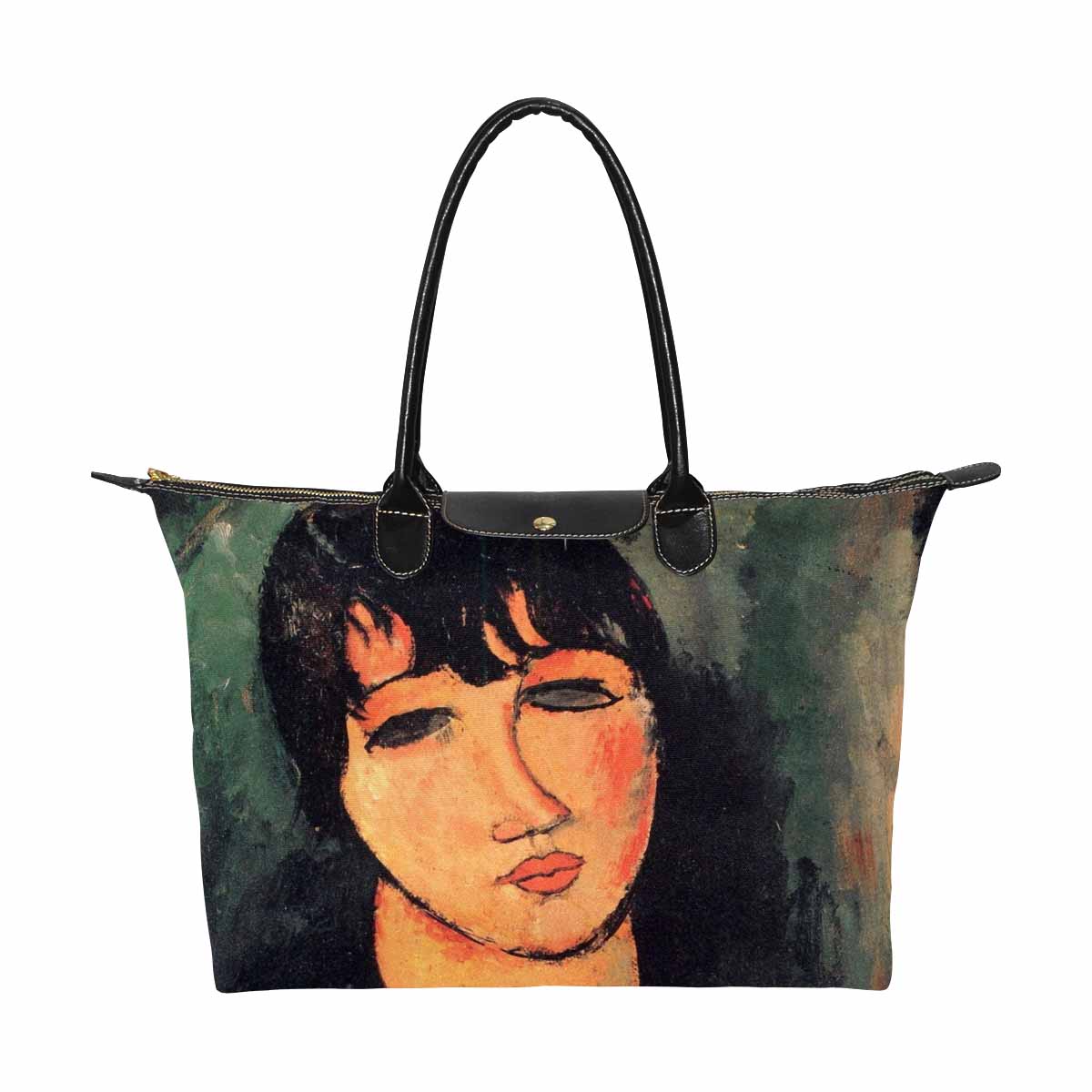 Classic handbag, Modigliani design, choice of 2 colors, Housemaid