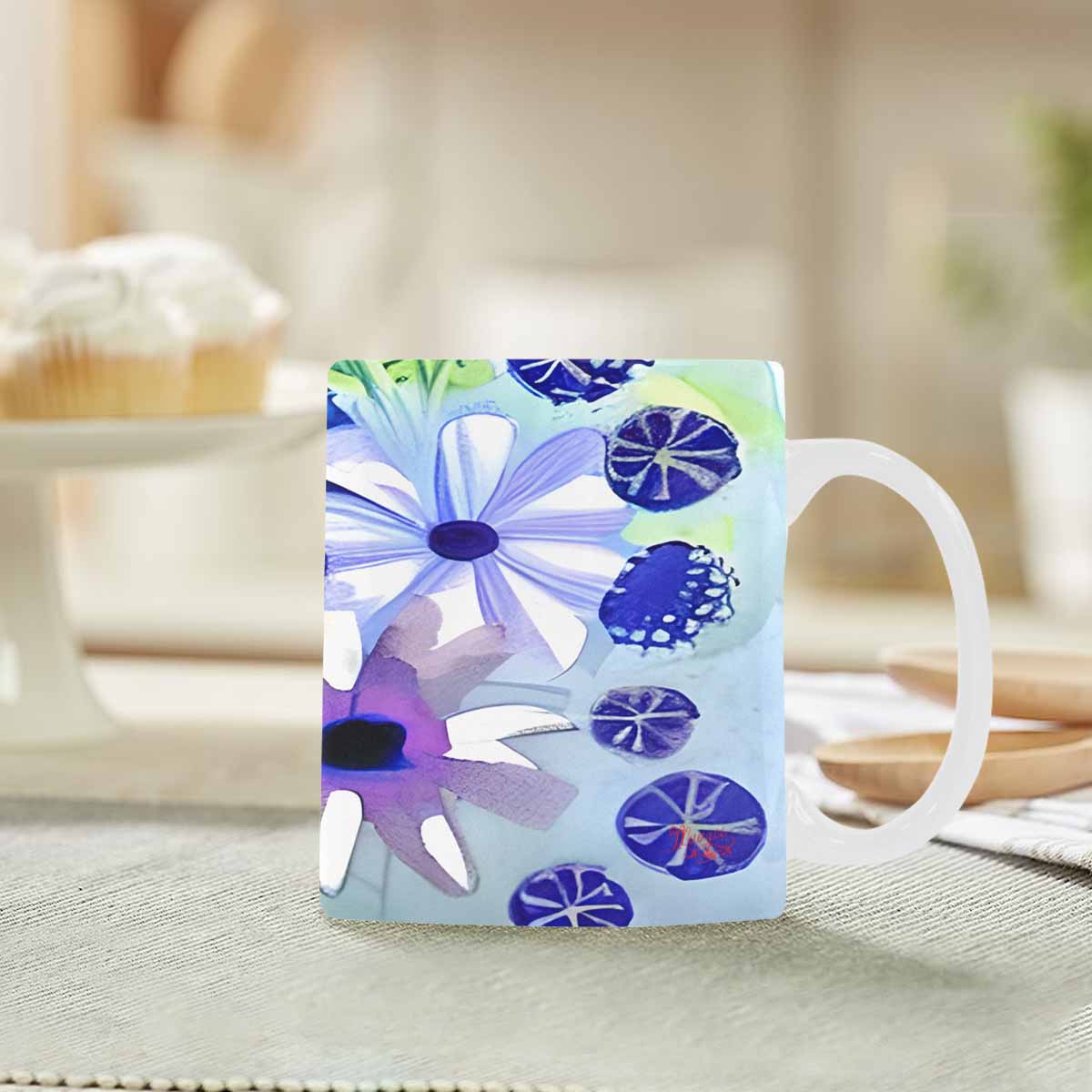 Quality Mug, coffee mug, tea cup, Bright florals, Set 1, Design 49