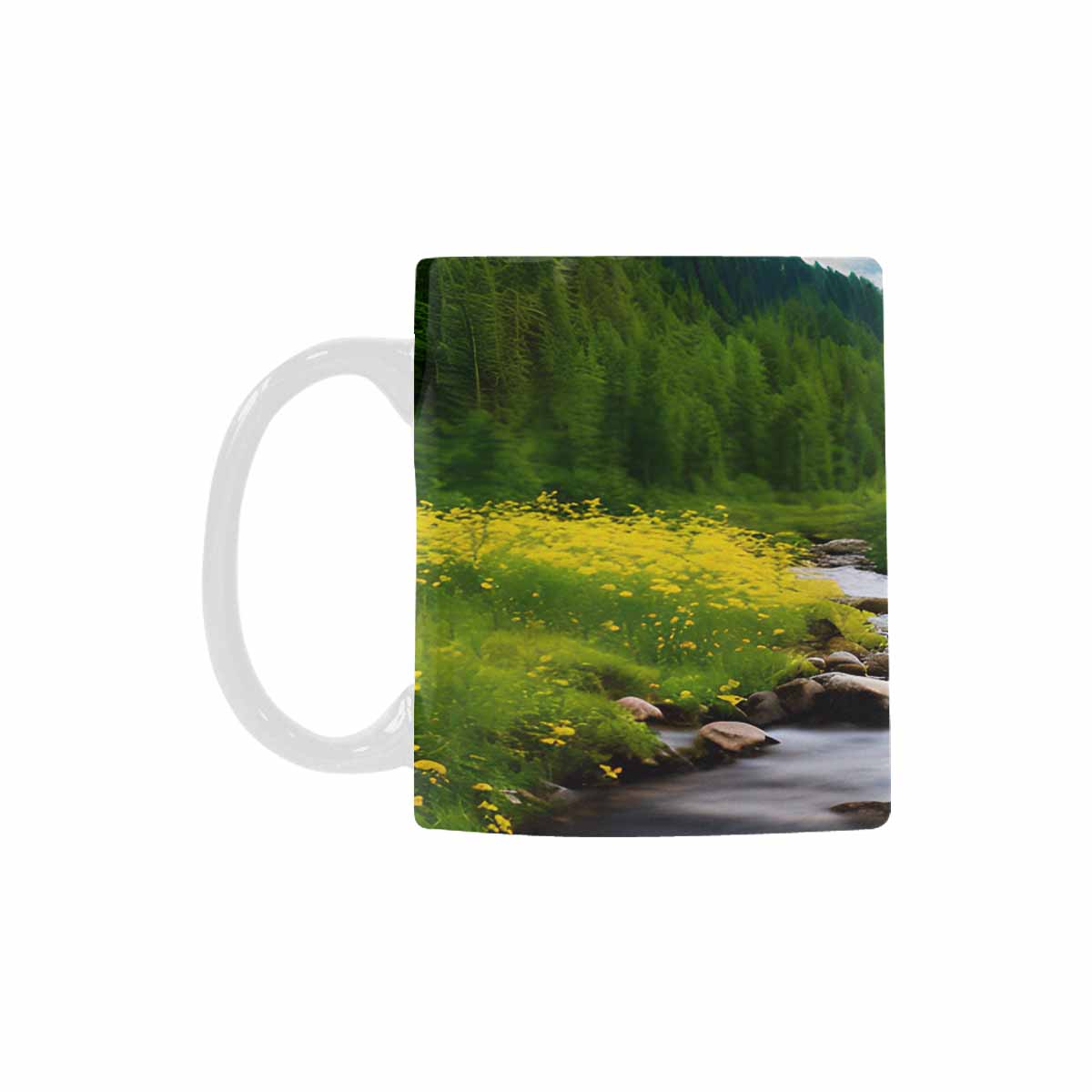 Rivers & Mountains Landscape mugs, set 1 design 12