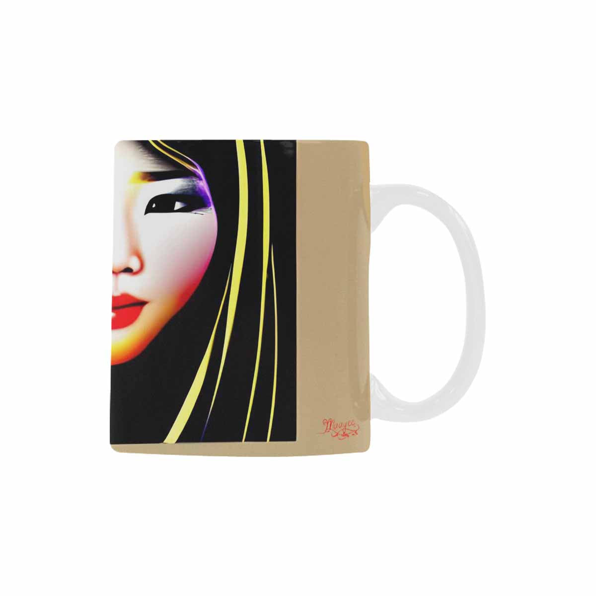 Quality Mug, coffee mug, tea cup, Asian Faces, Design 9