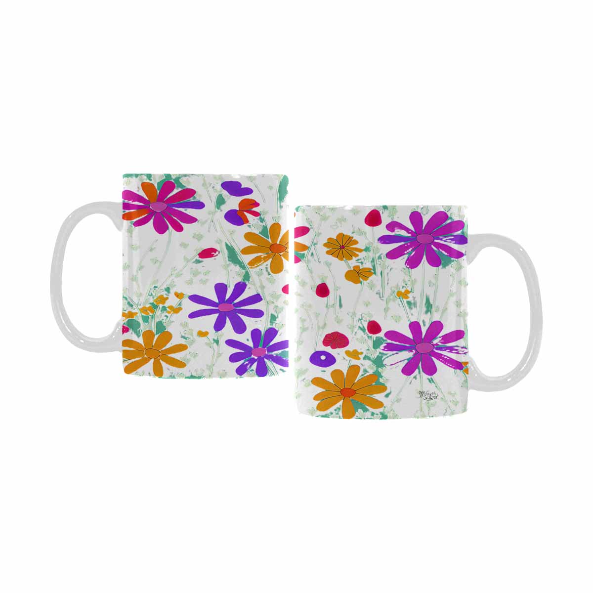 Quality Mug, coffee mug, tea cup, Set 1A, Mixed Floral design 55