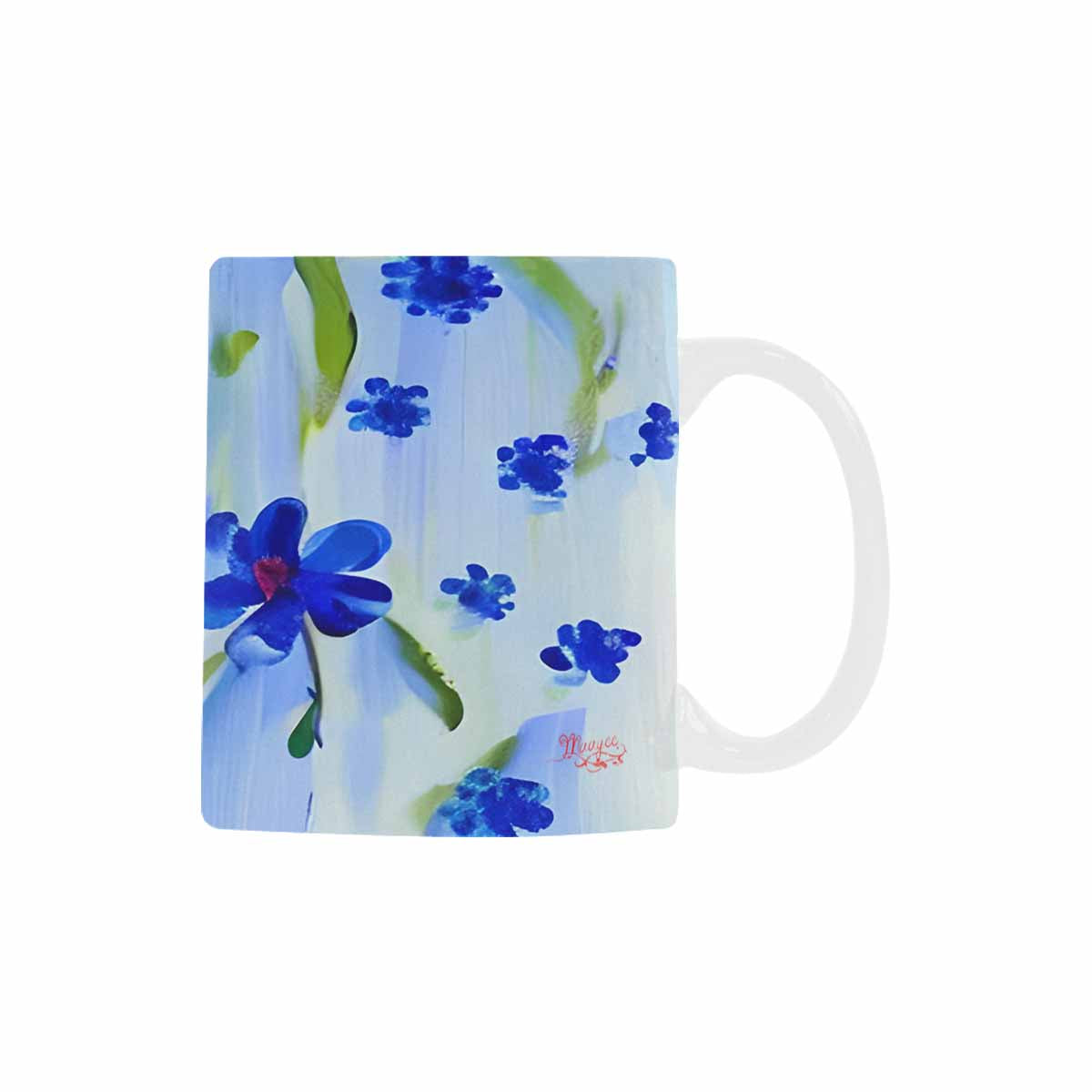 USA made Quality Mug, coffee mug, tea cup, Bright florals, Set 1, Design 84