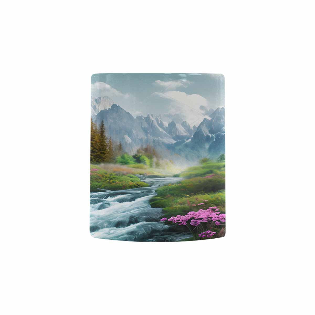 Rivers & Mountains Landscape mugs, set 1 design 24